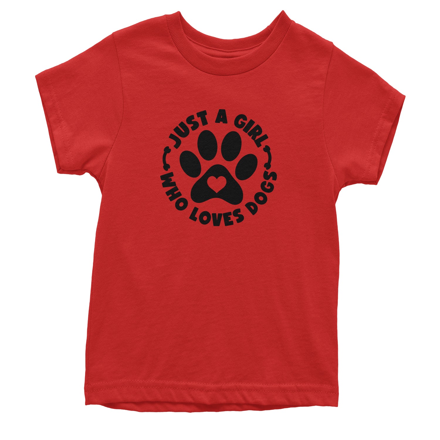 Dogs Just A Girl Who Loves DOGS Youth T-shirt dog, puppy, rescue by Expression Tees