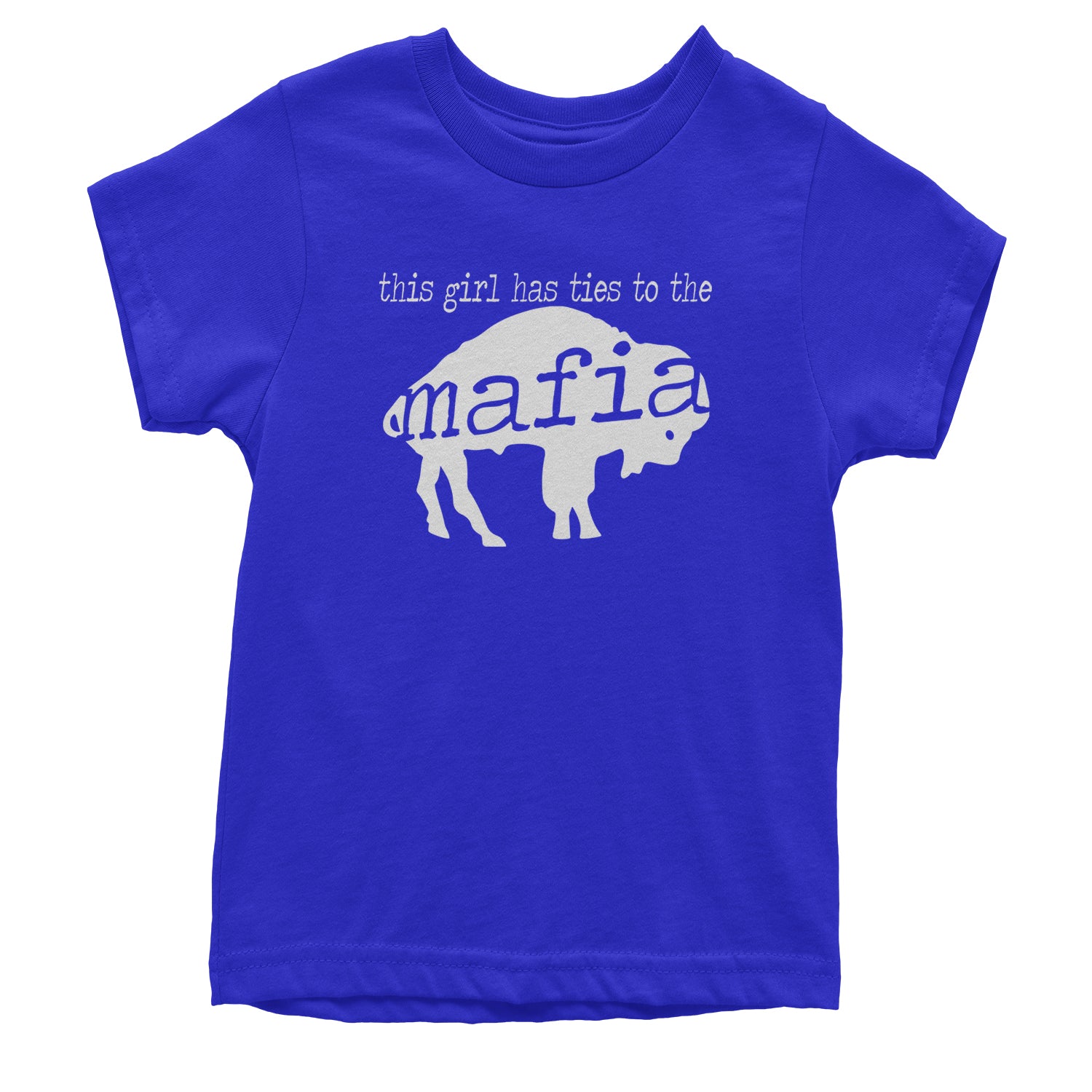 This Girl Has Ties To The Bills Mafia Youth T-shirt bills, fan, football, new, sports, team, york by Expression Tees