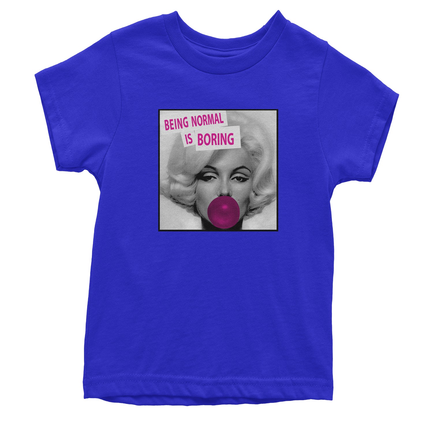 Marilyn Monroe Being Normal Is Boring Youth T-shirt art, iconic, marilyn, monroe, pop by Expression Tees