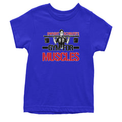Dwight Schrute Gym For Muscles Office Workout Youth T-shirt