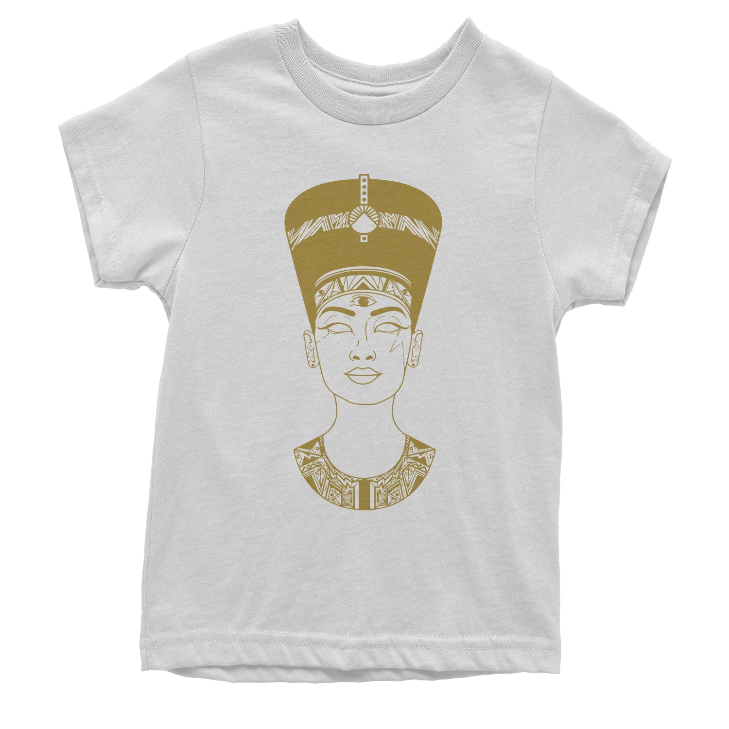 Nefertiti Egyptian Queen Youth T-shirt african, american, aten, egyptian, goddess by Expression Tees