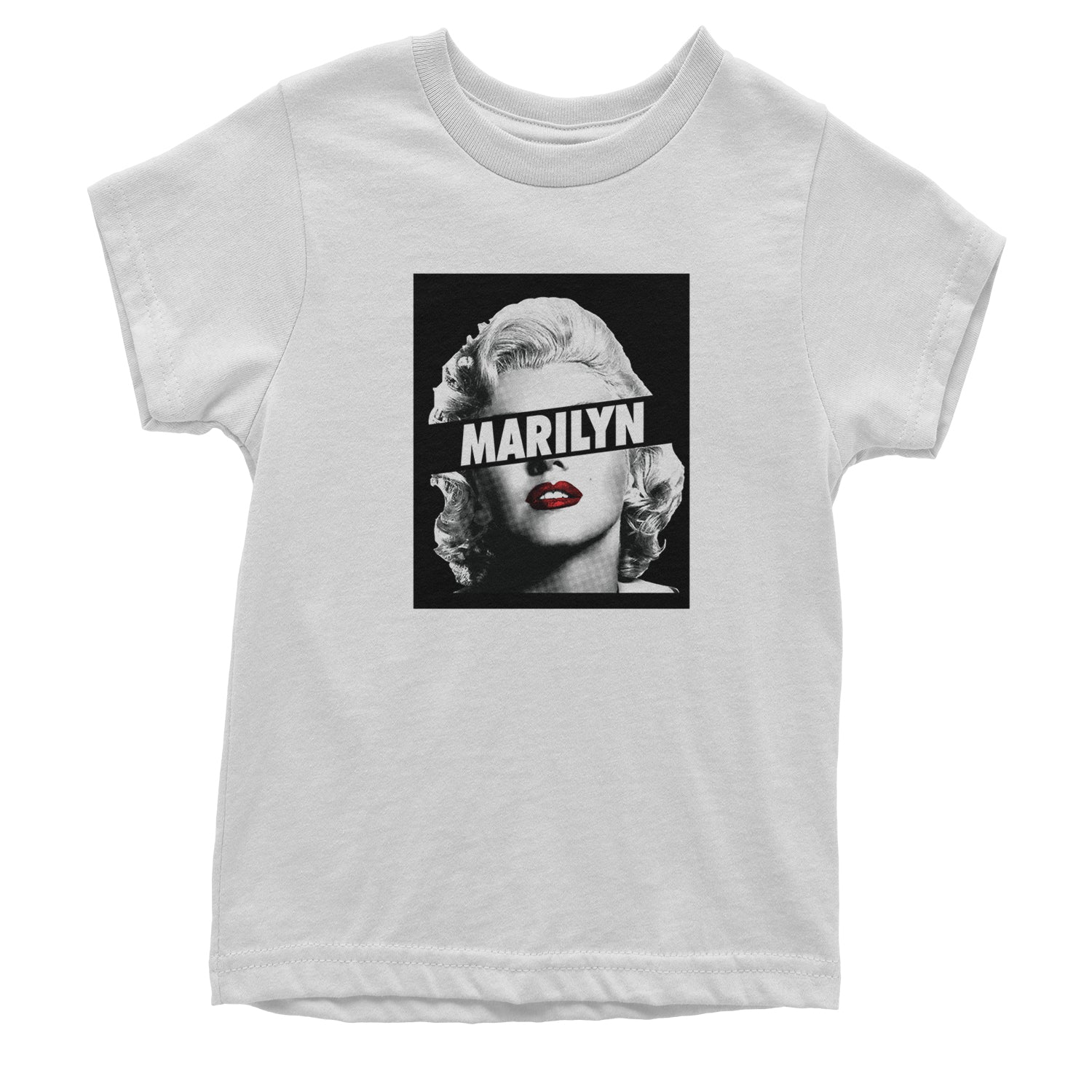 Marilyn Monroe Censored Youth T-shirt american, icon, marilyn, monroe by Expression Tees