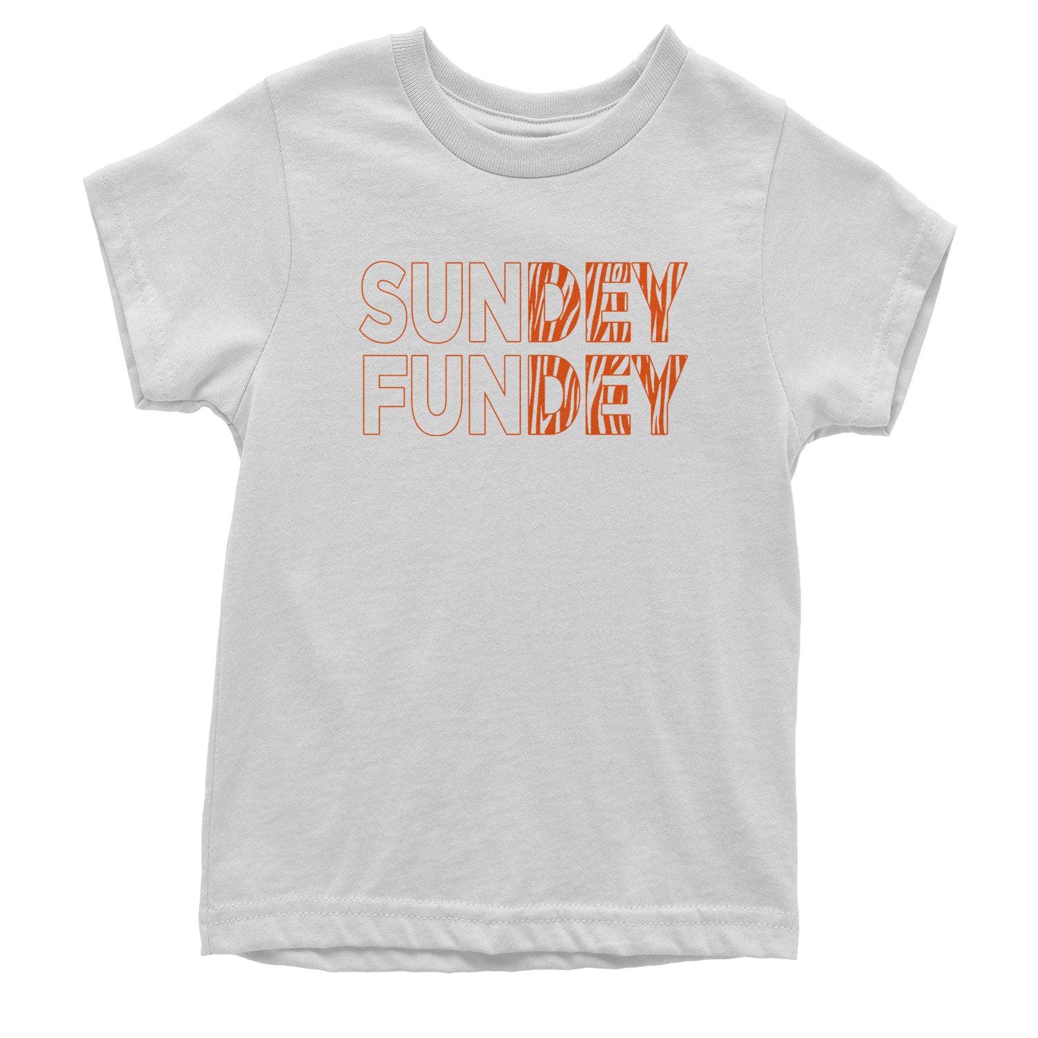 SunDEY FunDEY Sunday Funday Youth T-shirt ball, burrow, dey, foot, football, joe, ohio, sports, who by Expression Tees