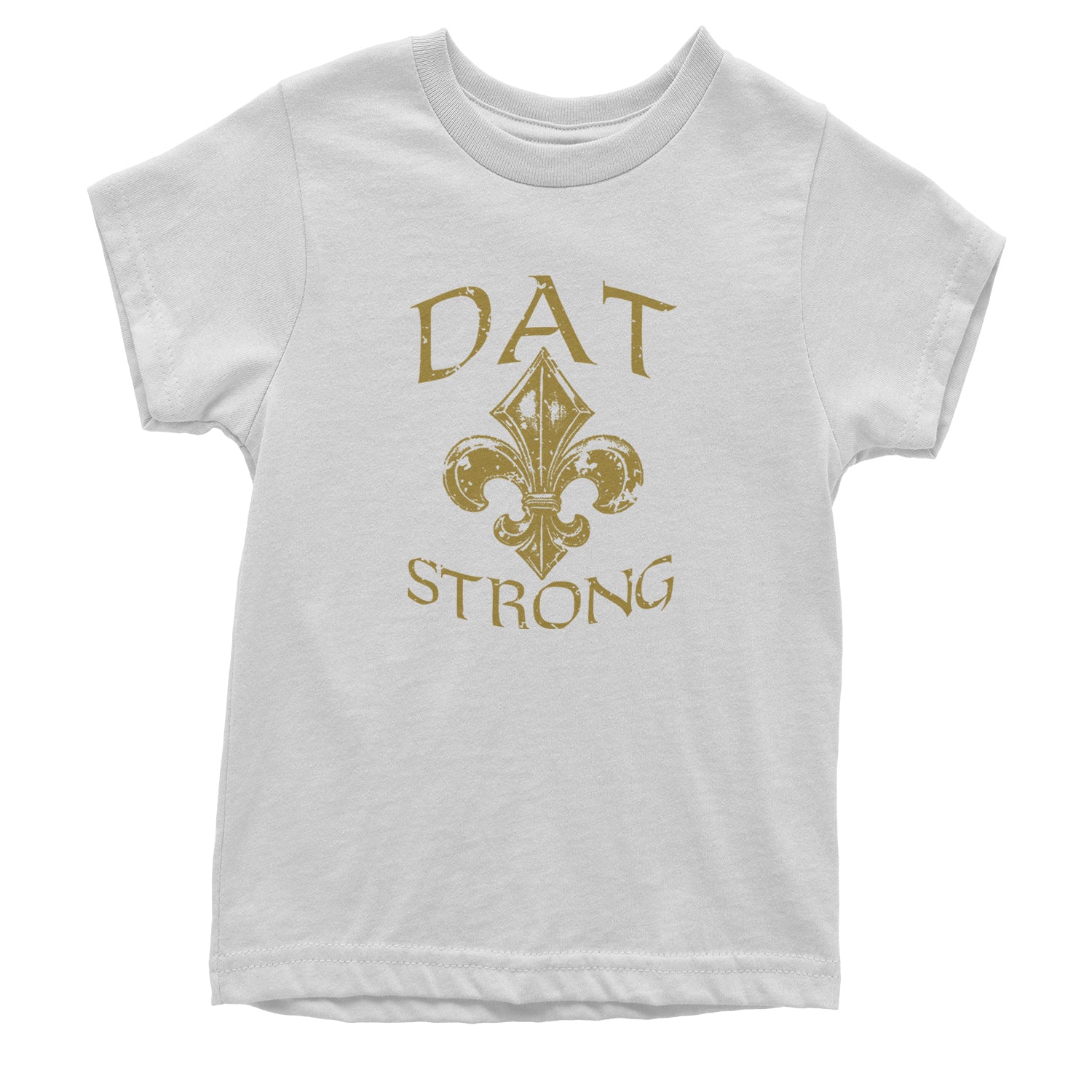 Dat Strong New Orleans Youth T-shirt dat, de, fan, fleur, jersey, lis, new, orleans, sports, strong, who by Expression Tees