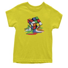 Melting Multi-Colored Cube Youth T-shirt gamer, gaming, nerd, shirt by Expression Tees
