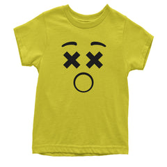 Emoticon XX Eyes Smile Face graphic on Kids' Heavyweight Cotton T-Shirt