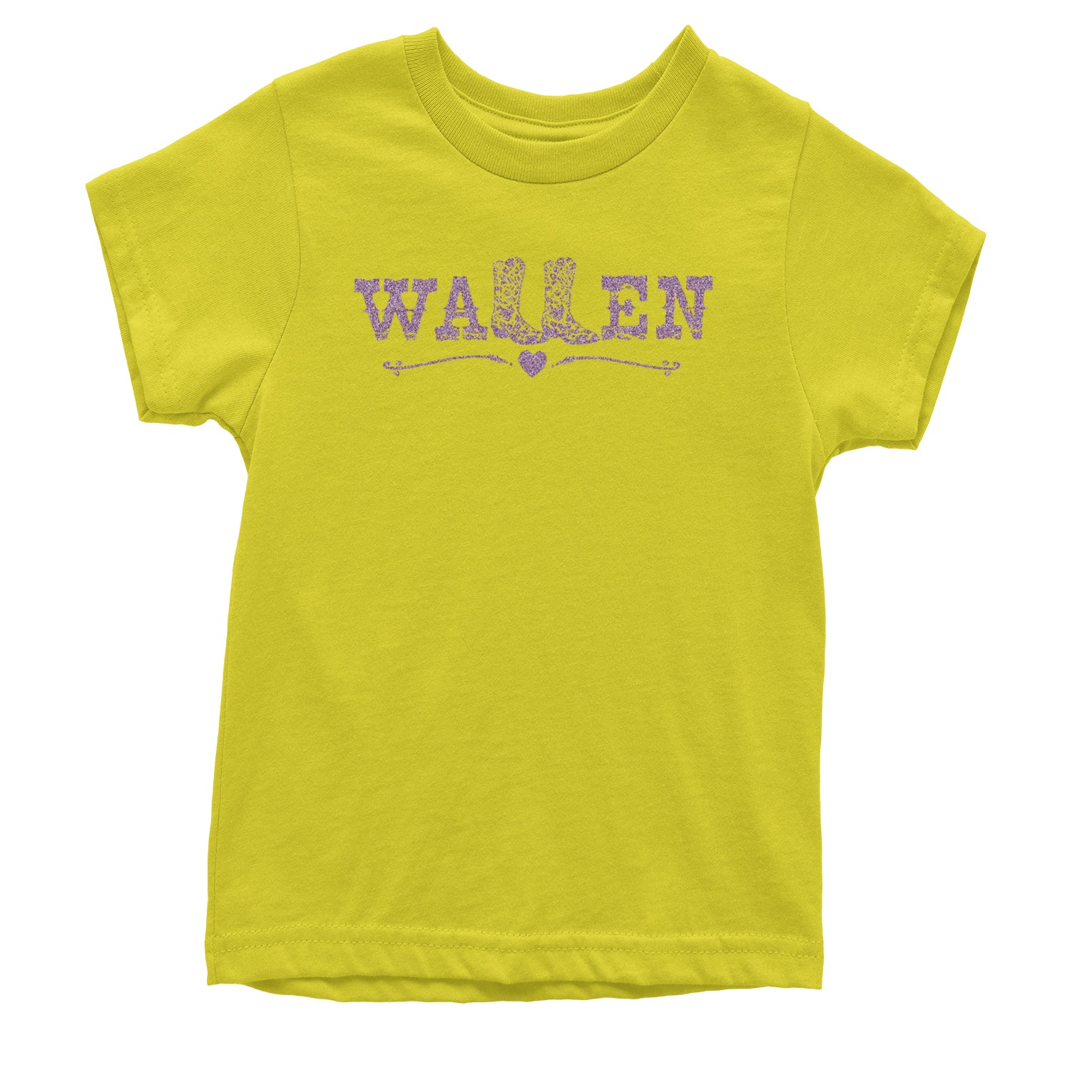 Glitter Wallen Cowgirl Boots Country Music Western Youth T-shirt