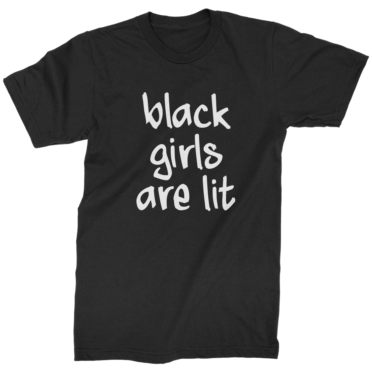 Black Girls Are Lit Mens T-shirt African, afro, American, black, harriet, history, lives, matter, month, nah, out, parks, rosa, tubman, we by Expression Tees