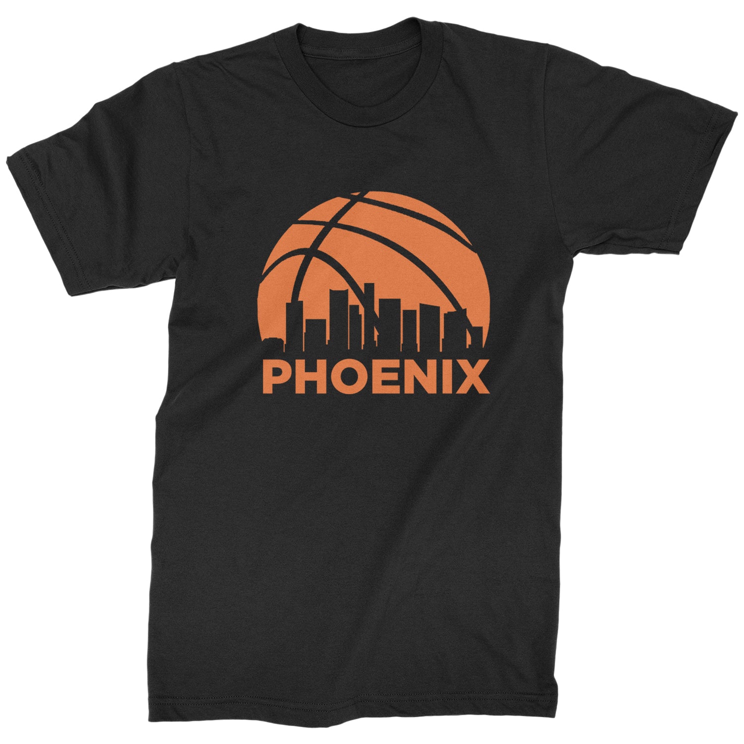 Phoenix Basketball Sunset City Skyline Mens T-shirt