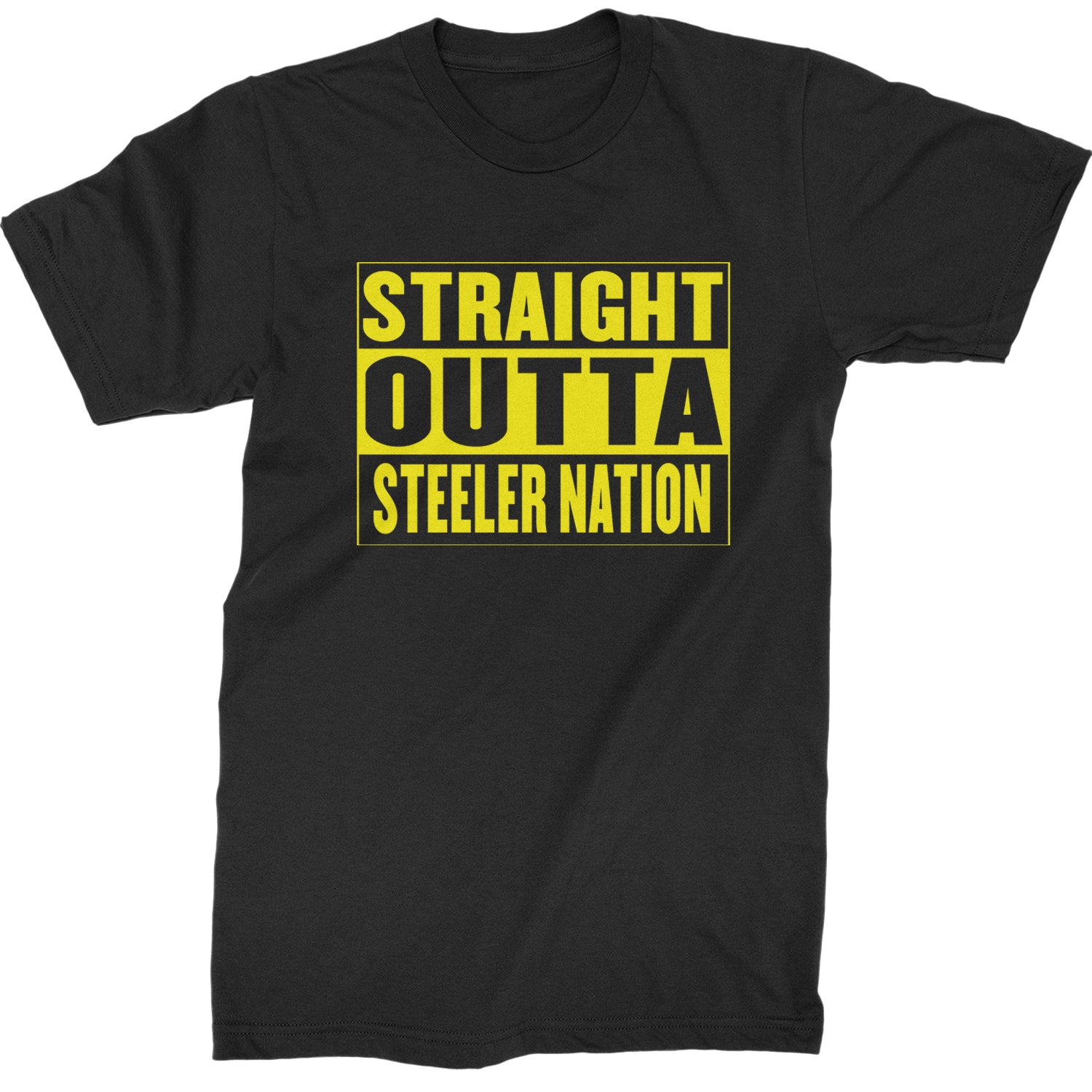 Straight Outta Steeler Nation Football  Mens T-shirt