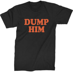 Men's Heavyweight Cotton T-Shirt with bold Y2K-style "Dump Him" typography and a "Free Britney" pop-culture nod