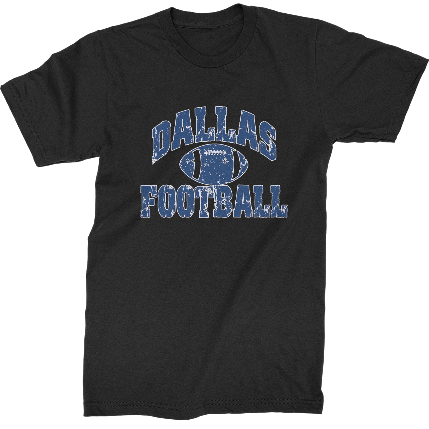 Dallas Distressed Football Mens T-shirt