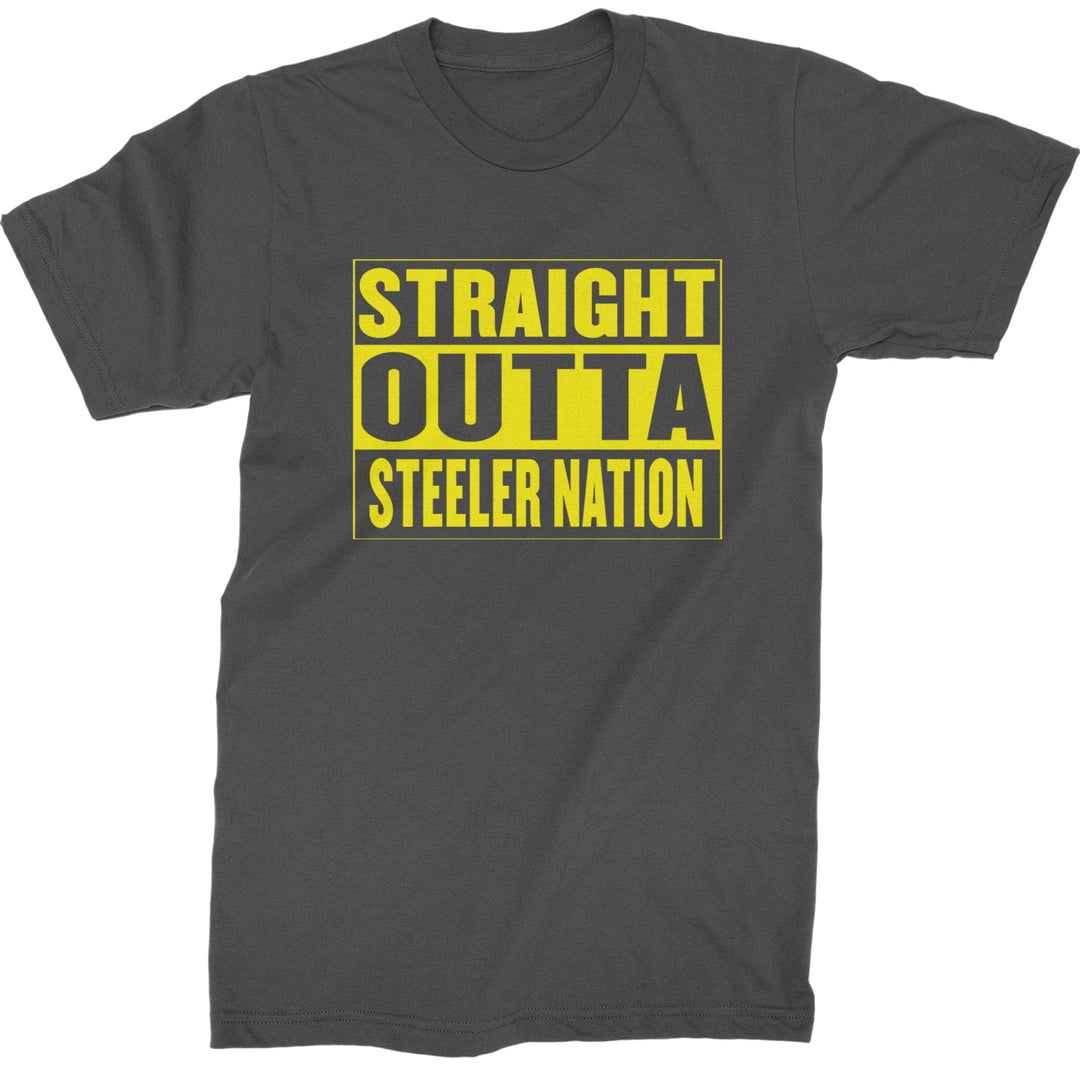 Straight Outta Steeler Nation Football  Mens T-shirt