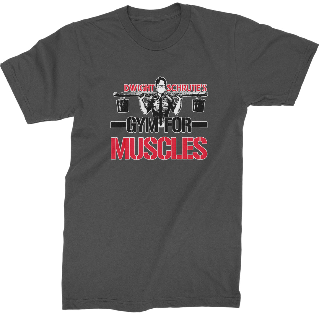 Dwight Schrute Gym For Muscles Office Workout Mens T-shirt