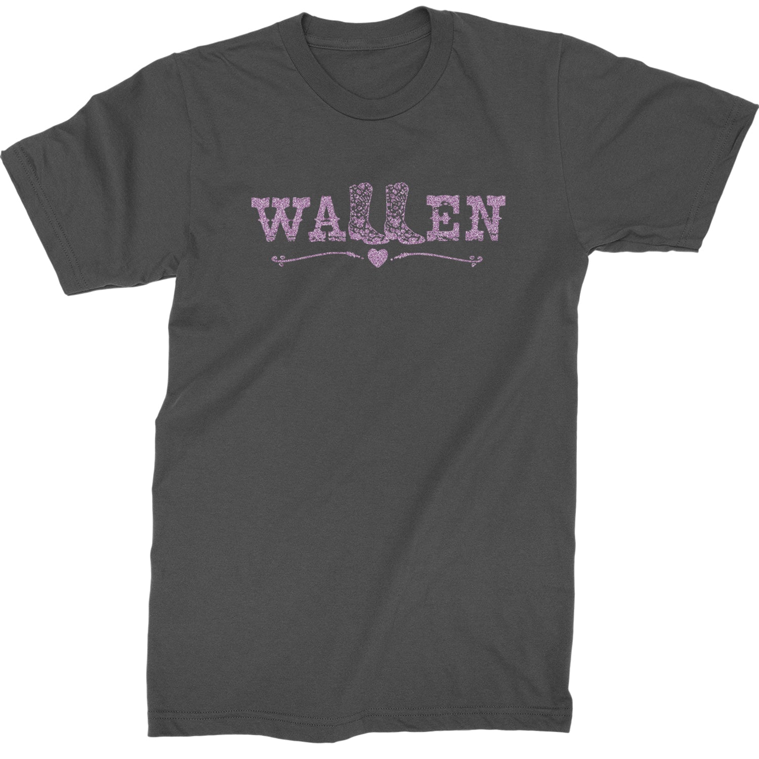 Glitter Wallen Cowgirl Boots Country Music Western Mens T-shirt