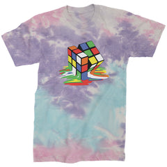 Melting Multi-Colored Cube Mens T-shirt gamer, gaming, nerd, shirt by Expression Tees