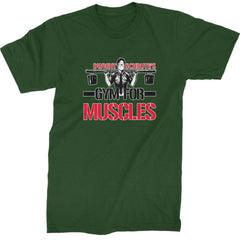Dwight Schrute Gym For Muscles Office Workout Mens T-shirt