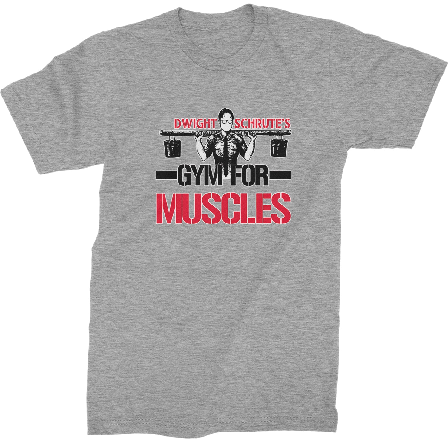 Dwight Schrute Gym For Muscles Office Workout Mens T-shirt