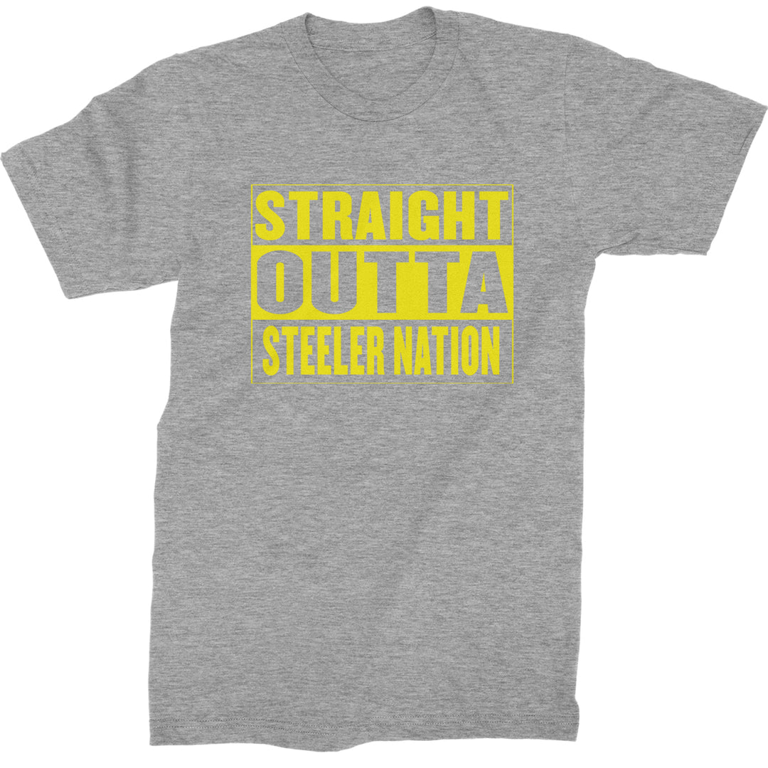 Straight Outta Steeler Nation Football  Mens T-shirt