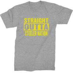 Straight Outta Steeler Nation Football  Mens T-shirt