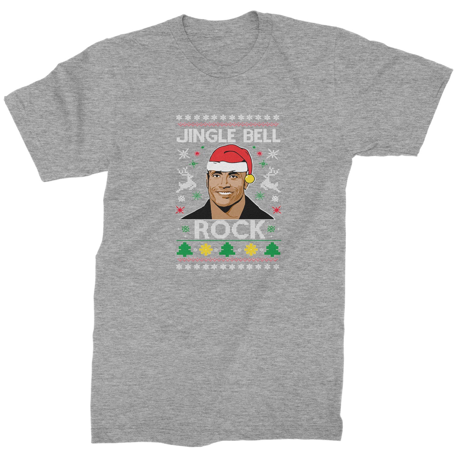 Jingle Bell Rock Ugly Christmas Mens T-shirt 2018, champ, Christmas, dwayne, johnson, peoples, rock, Sweatshirts, the, Ugly by Expression Tees