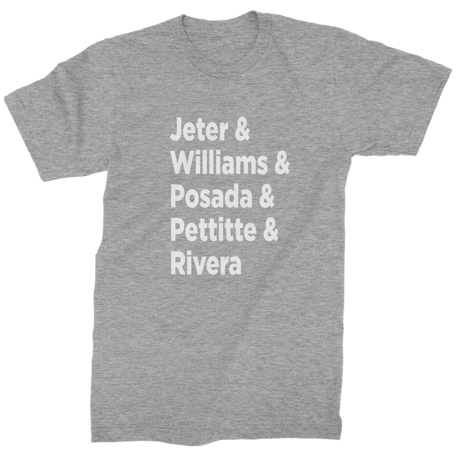 Jeter and Williams and Posada and Pettitte and Rivera Mens T-shirt baseball, comes, here, judge, the by Expression Tees
