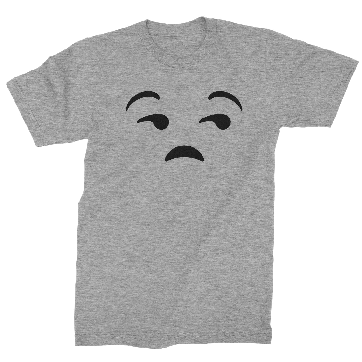 Emoticon Whatever Smile Face Mens T-shirt cosplay, costume, dress, emoji, emote, face, halloween, smiley, up, yellow by Expression Tees