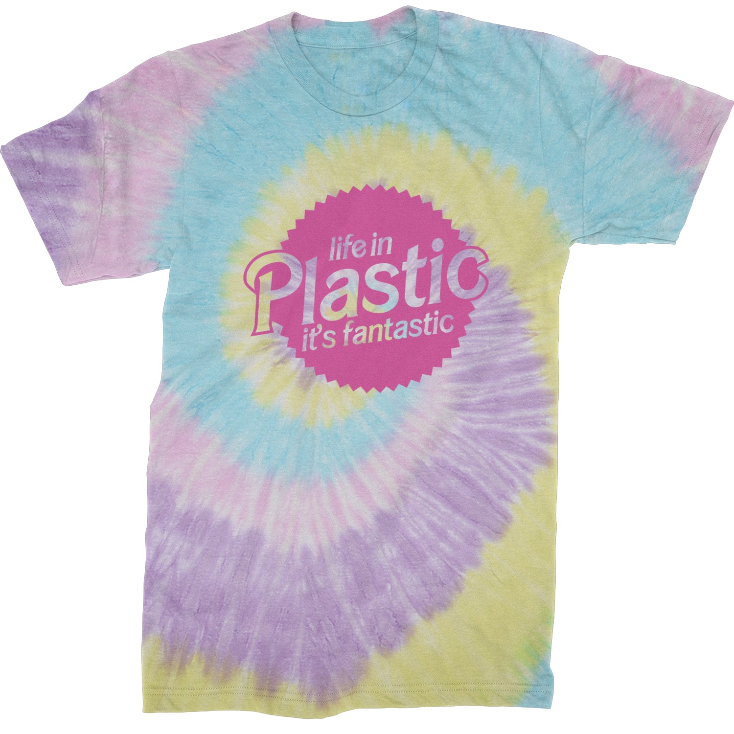 Life In Plastic It's Fantastic Barbenheimer Mens T-shirt