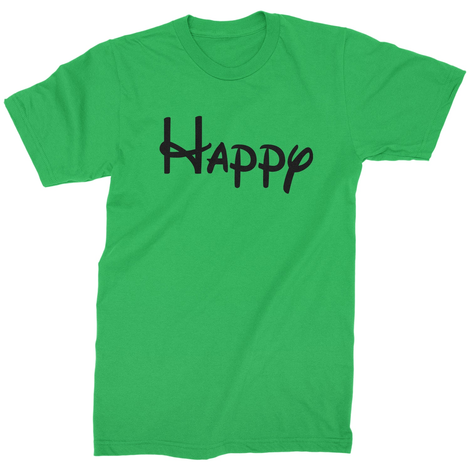 Happy - 7 Dwarfs Costume Mens T-shirt and, costume, dwarfs, group, halloween, matching, seven, snow, the, white by Expression Tees