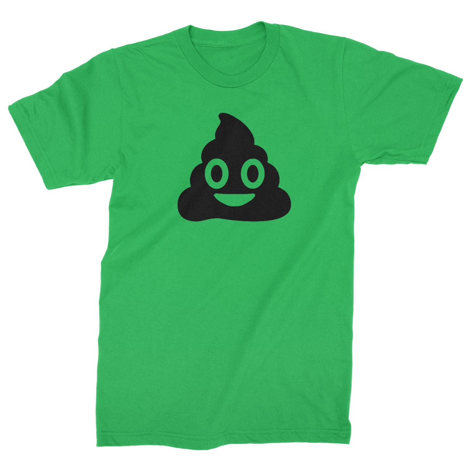 Emoticon Poop Face Smile Face Mens T-shirt cosplay, costume, dress, emoji, emote, face, halloween, smiley, up, yellow by Expression Tees
