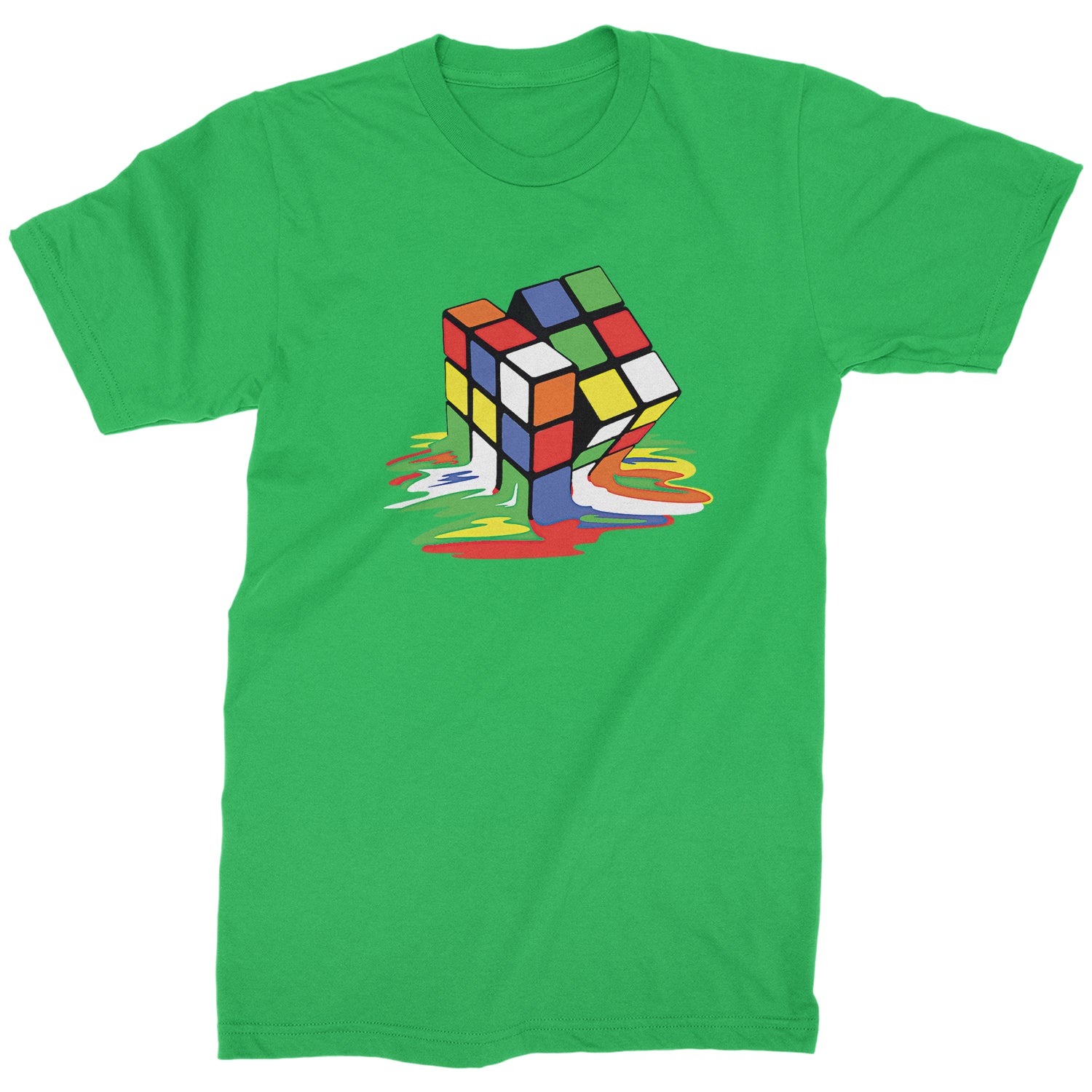 Melting Multi-Colored Cube Mens T-shirt gamer, gaming, nerd, shirt by Expression Tees