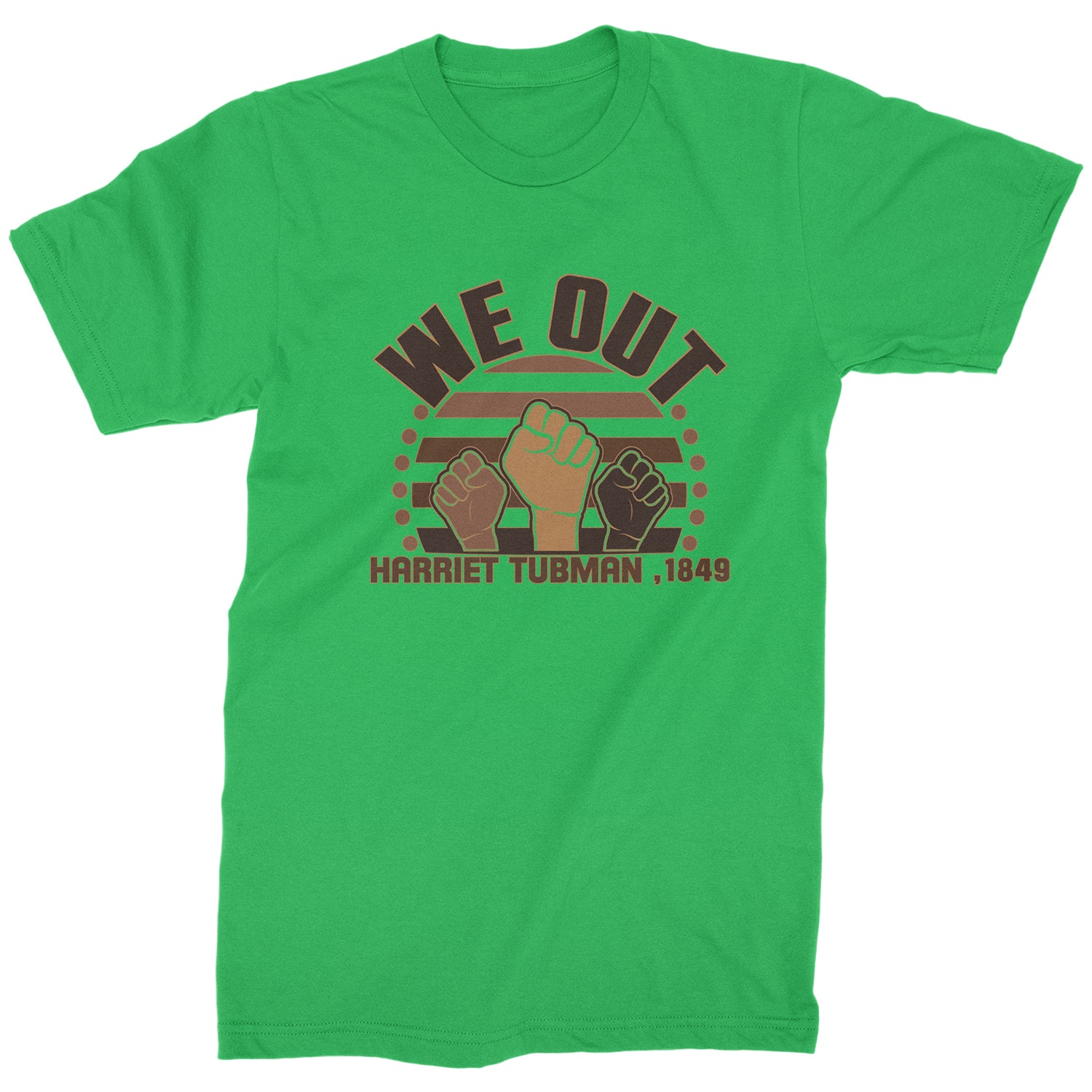 We Out Harriet Tubman Raised Fists BLM Mens T-shirt african, american, black, blm, harriet, harriett, lives, matter, out, shirt, tubman, we by Expression Tees