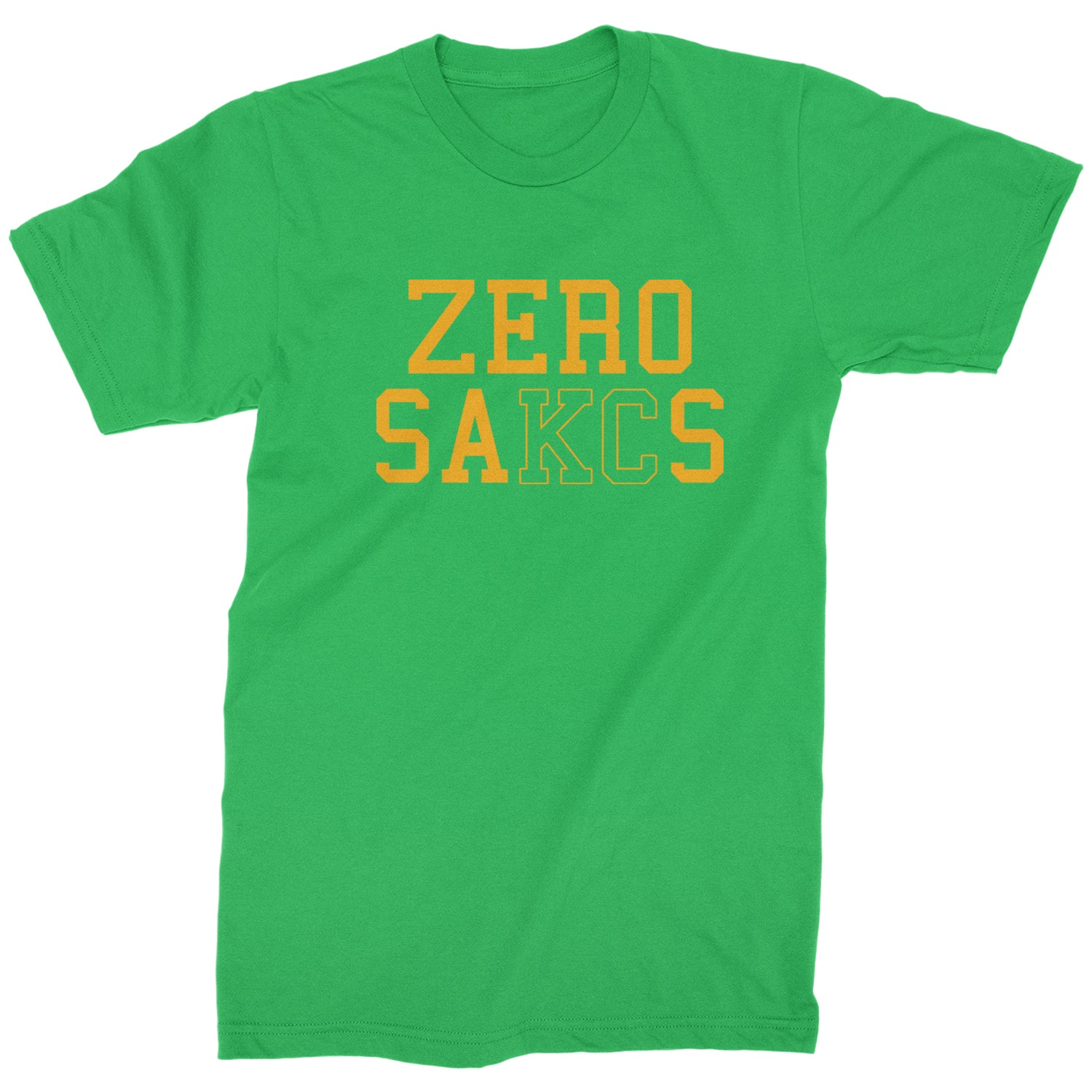 Zero Sacks Kansas City Mens T-shirt ball, brown, foot, football, kelc, orlando, patrick, sacks, sakcs by Expression Tees