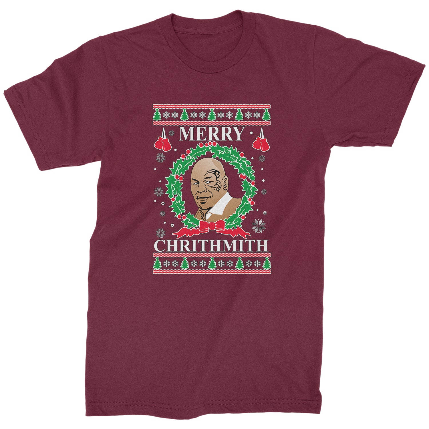 Merry Chrithmith Ugly Christmas Mens T-shirt christmas, holiday, michael, mike, sweater, tyson, ugly by Expression Tees
