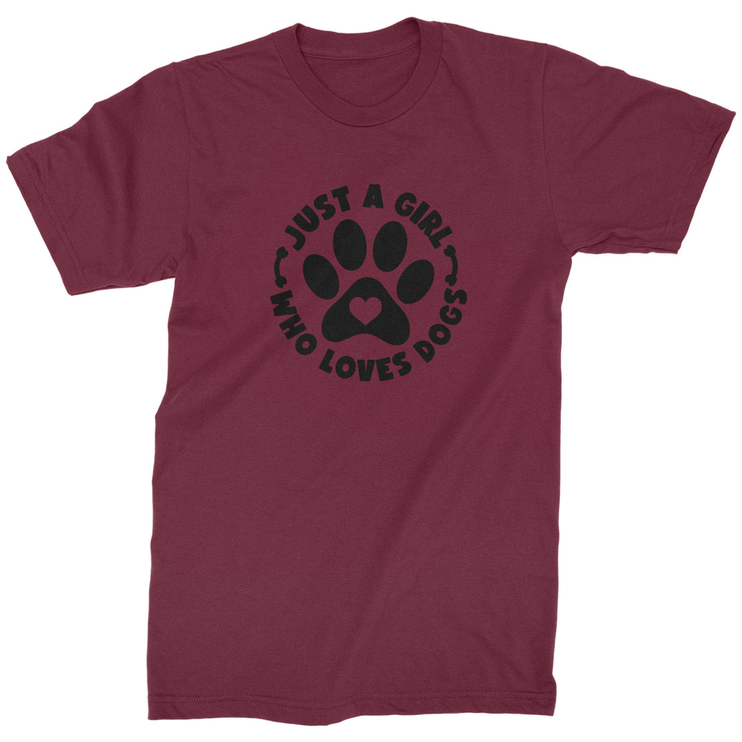 Dogs Just A Girl Who Loves DOGS Mens T-shirt dog, puppy, rescue by Expression Tees
