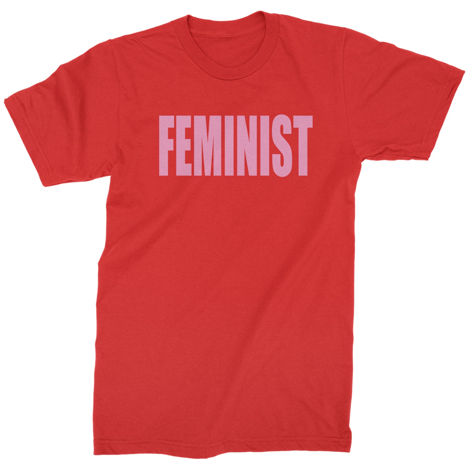 Feminist (Pink Print) Mens T-shirt