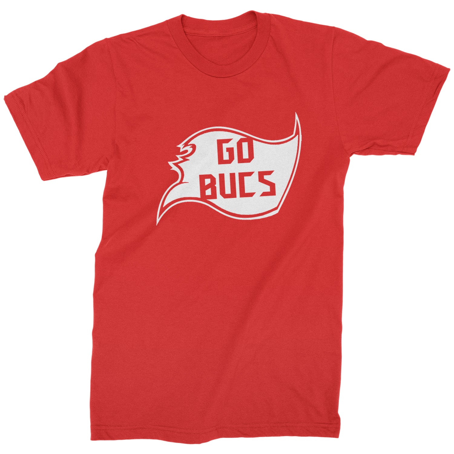Go Bucs Buccaneers Mens T-shirt ball, flag, foot, raise, tampa, the by Expression Tees