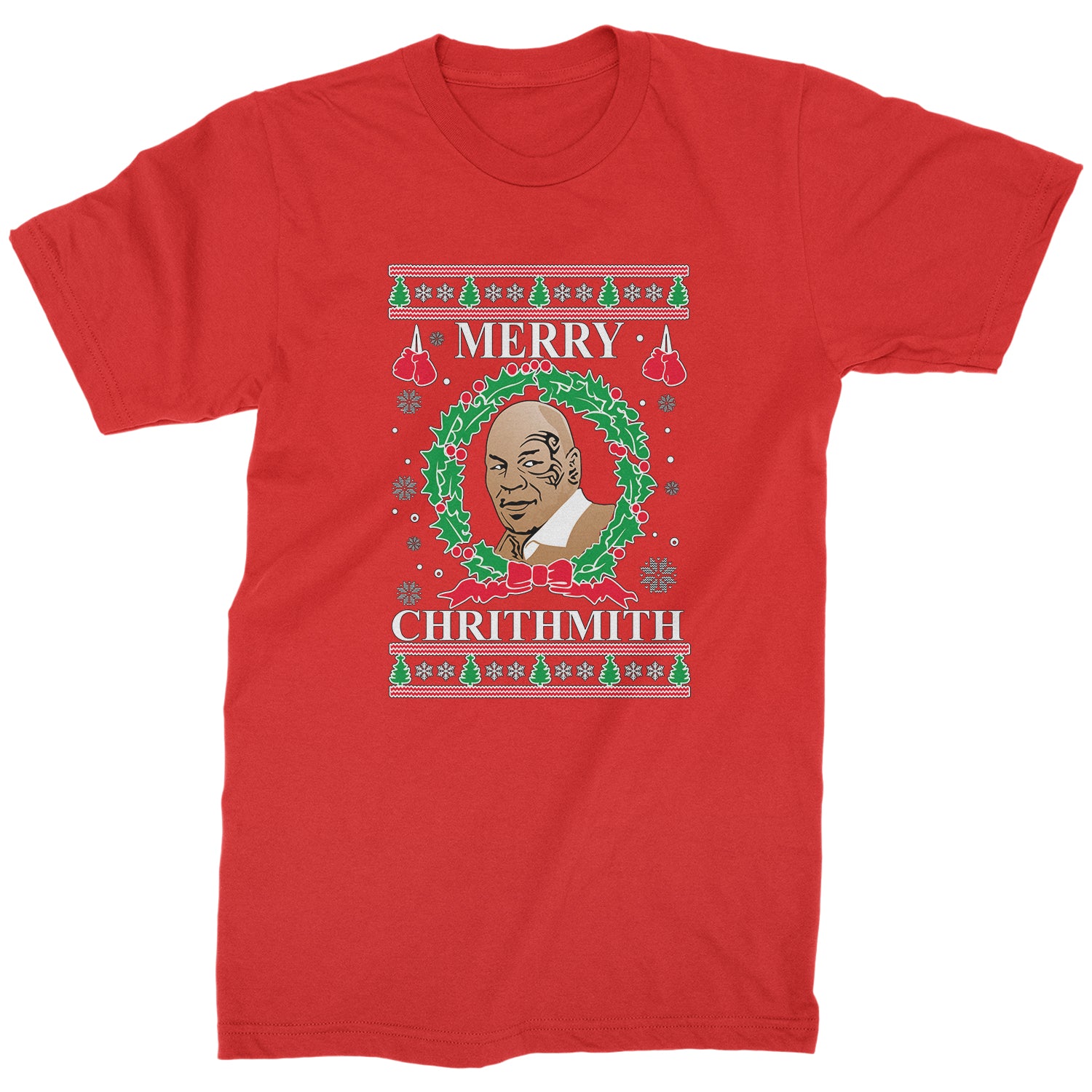 Merry Chrithmith Ugly Christmas Mens T-shirt christmas, holiday, michael, mike, sweater, tyson, ugly by Expression Tees