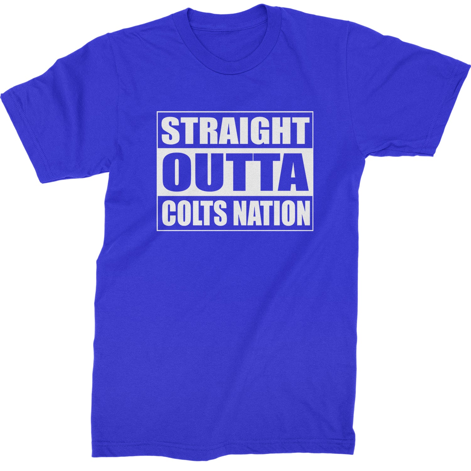 Straight Outta Colts Nation Football  Mens T-shirt
