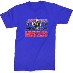 Dwight Schrute Gym For Muscles Office Workout Mens T-shirt