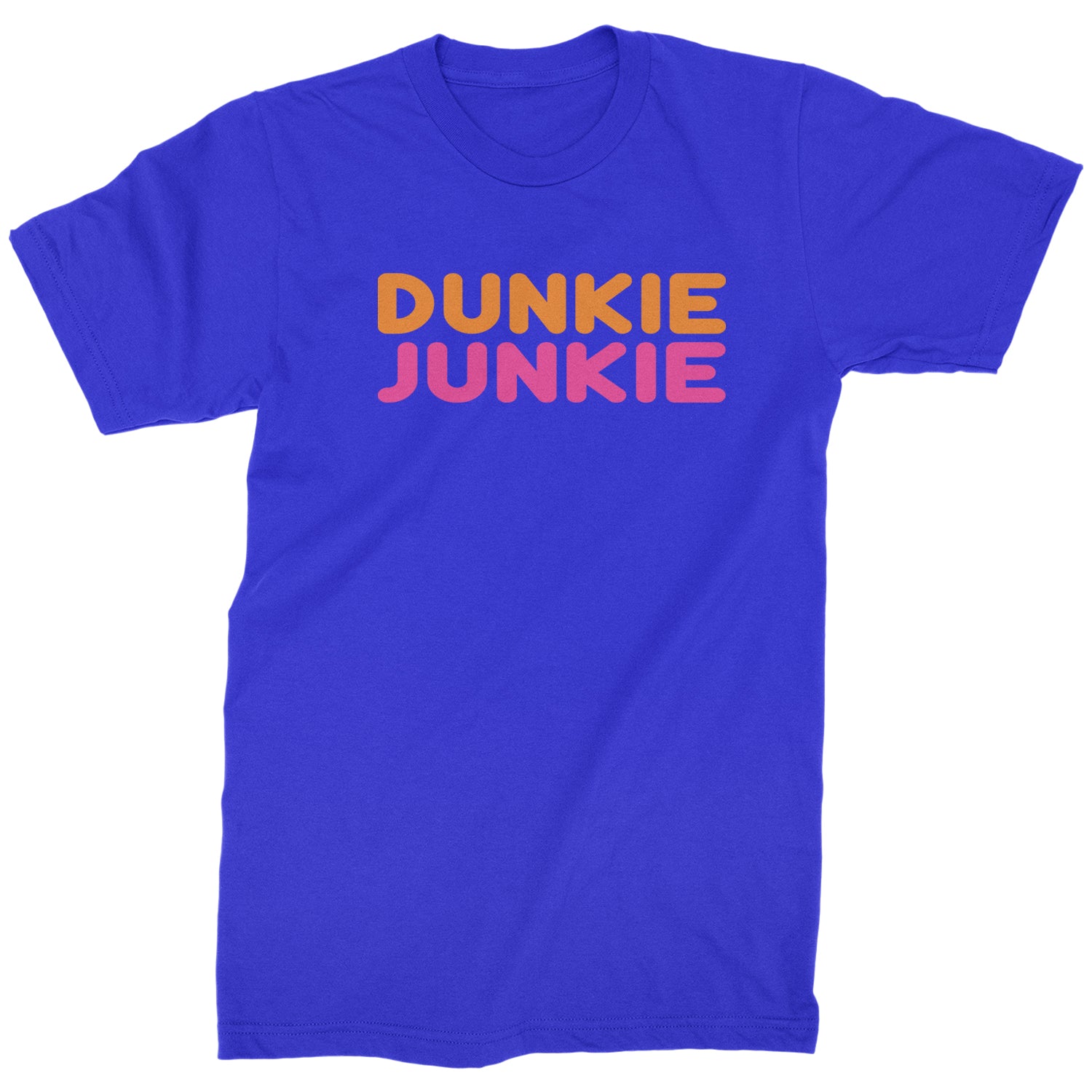 Dunkie Junkie Mens T-shirt addict, capuccino, coffee, dd, dnkn, dunkin, dunking, latte by Expression Tees