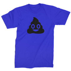 Emoticon Poop Face Smile Face Mens T-shirt cosplay, costume, dress, emoji, emote, face, halloween, smiley, up, yellow by Expression Tees