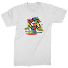 Melting Multi-Colored Cube Mens T-shirt gamer, gaming, nerd, shirt by Expression Tees