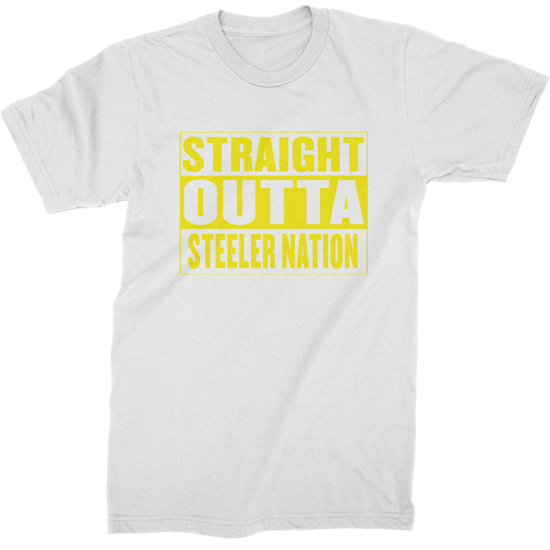 Straight Outta Steeler Nation Football  Mens T-shirt