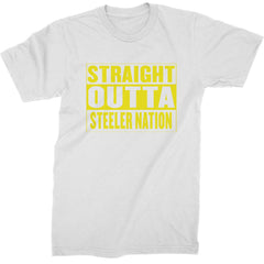 Straight Outta Steeler Nation Football  Mens T-shirt