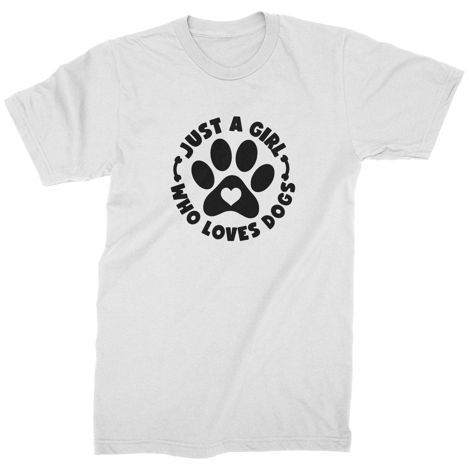 Dogs Just A Girl Who Loves DOGS Mens T-shirt dog, puppy, rescue by Expression Tees