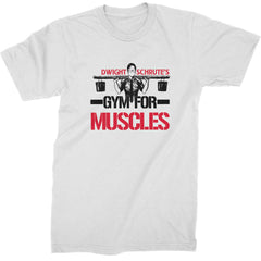 Dwight Schrute Gym For Muscles Office Workout Mens T-shirt