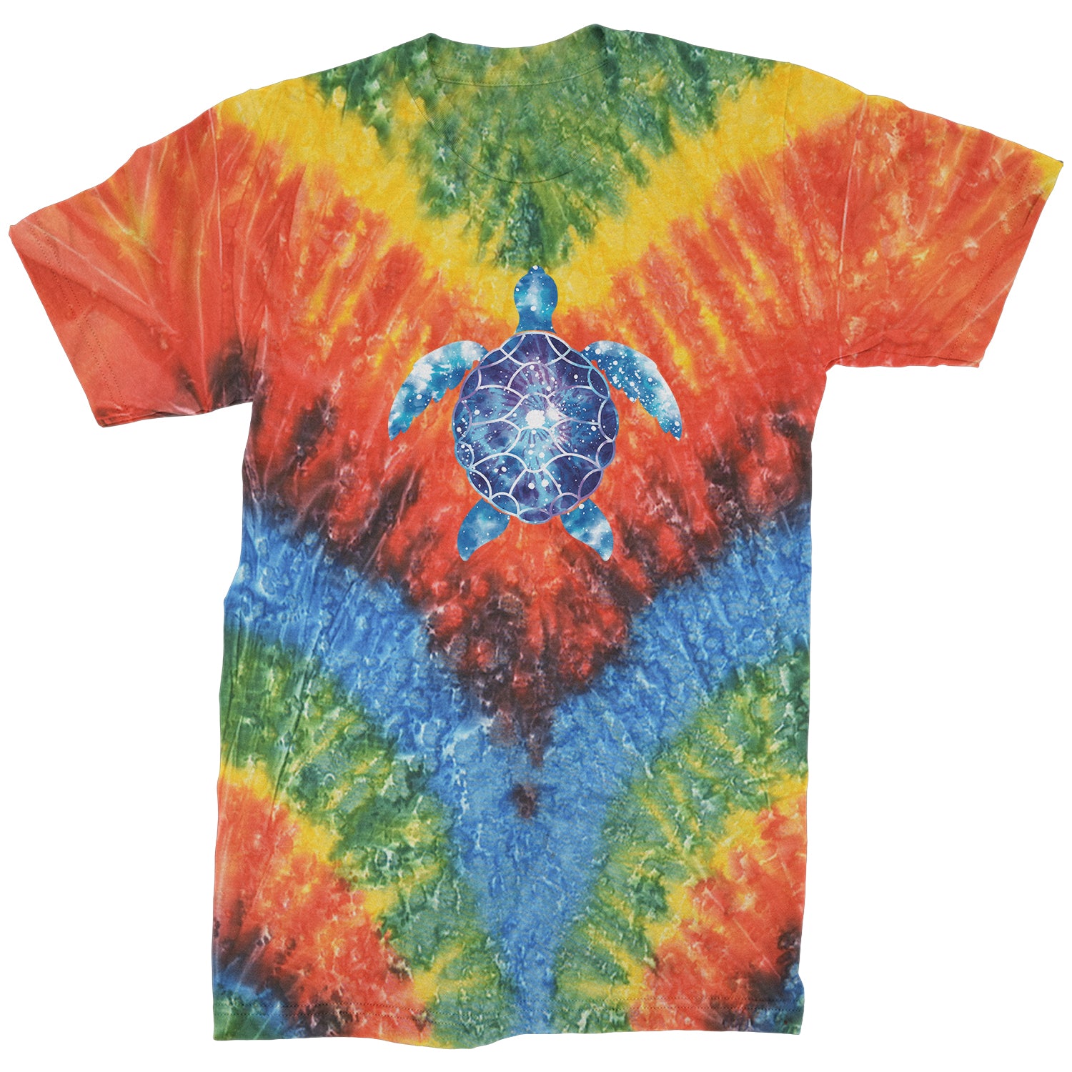 Tie Dye Sea Turtle Mens T-shirt eco, friendly, life, ocean, turtle by Expression Tees