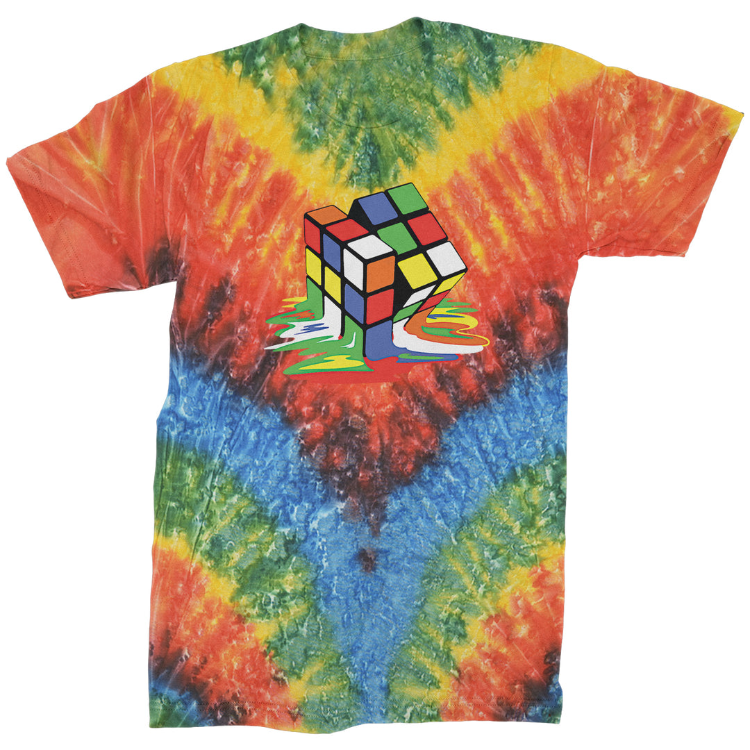 Melting Multi-Colored Cube Mens T-shirt gamer, gaming, nerd, shirt by Expression Tees