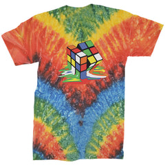 Melting Multi-Colored Cube Mens T-shirt gamer, gaming, nerd, shirt by Expression Tees